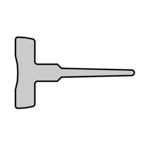 HSK E100067-105-10 Einschubgummi für Duschprofil 100cm Länge - 10,5mm hoch