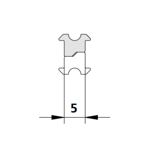 Kermi 2209458 insert magnetic profile vertical 200cm