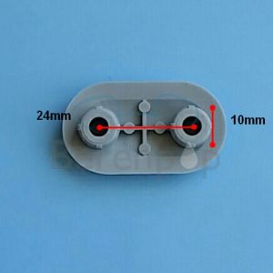 Pressalit A4001 buffer for seat oval gray