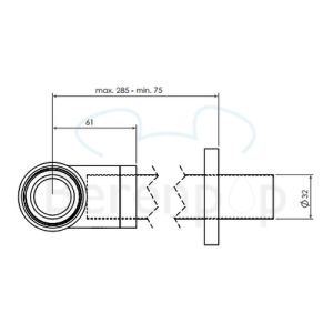 Clou InBe IB0653001 design siphon chrome