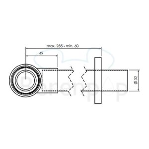 Clou InBe IB0653002 design siphon chrome