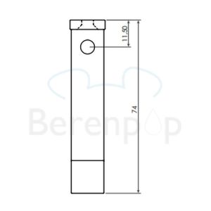 Clou Quadria CL090110629 spare roll holder chrome