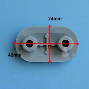 Pressalit A4001 buffer for seat oval gray