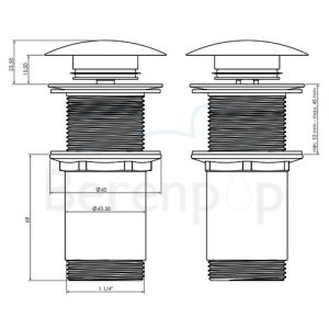 Clou InBe IB0651002 plug chrome
