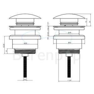 Clou InBe IB0651005 plug chrome