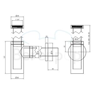 Clou InBe IB0653001 design siphon chrome