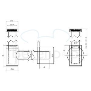 Clou InBe IB0653002 design siphon chrome