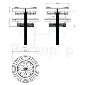 Clou Mini Wash Me CL065102241 plug stainless steel brushed