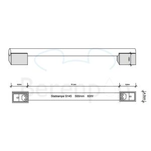 Decor Walther 0302403 OMEGA 20 wall light 30,5/50,5/100,5x4,5cm brushed nickel