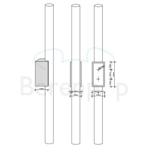 Decor Walther 0402203 OMEGA 1 mirror light 30/50x5cm brushed nickel