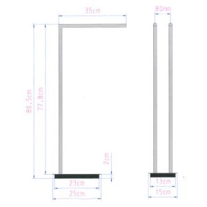 Decor Walther 0504800 Straight 2 towel holder standard chrome