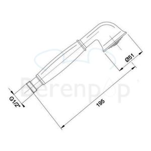 Fima Carlo Frattini F2049CR hand shower chrome