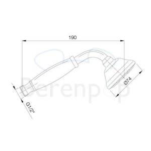 Fima Carlo Frattini F2104OR hand shower gold