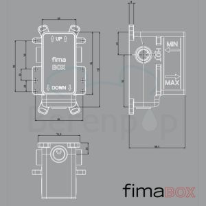 Fima Carlo Frattini F3000 FIMABOX recessed part for bath and shower valve