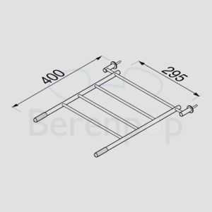 Geesa Hotel 1200 bucket rack 61cm chrome