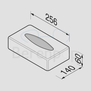 Geesa Hotel 121002 tissue holder freestanding chrome