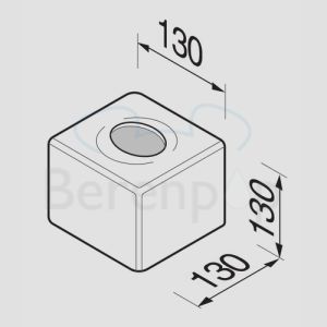Geesa Hotel 121102 tissue holder freestanding chrome