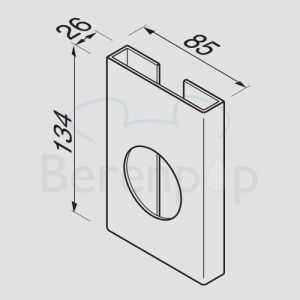 Geesa Hotel 122 holder for hygienic pouches stainless steel polished