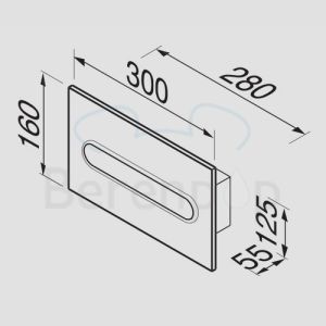 Geesa Hotel 123 tissue holder recessed stainless steel polished