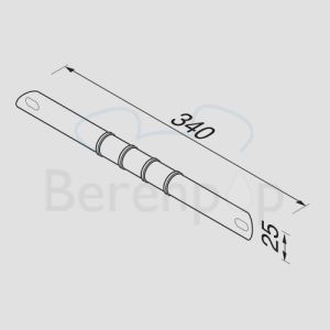 Geesa Hotel 5551 footrest chrome