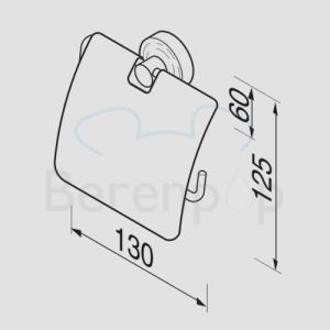 Geesa Luna 5500115 accessory set (toilet set) chrome