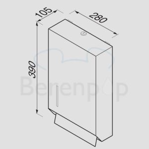 Geesa Public Area 1231 towel dispenser stainless steel brushed