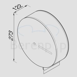 Geesa Public Area 1232 jumbo roll dispenser brushed stainless steel