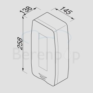 Geesa Public Area 6450 hand dryer Vento Basic 1100W ABS white