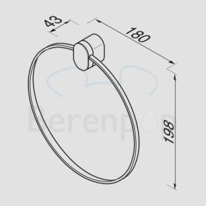 Geesa Wynk 450402 towel ring chrome