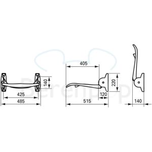 Handicare (Linido) LI2201200611 shower seat folding anthracite