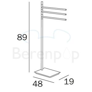 Inda AV085FCR towel holder standard chrome