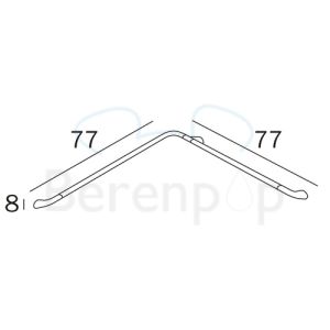 Inda Confort AH994ACR safety support corner model right chrome