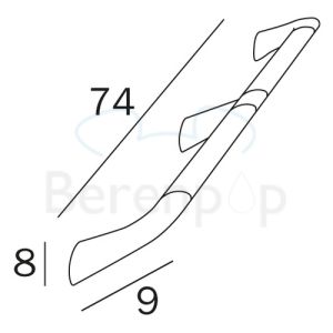 Inda Confort AH995CCR safety support 74cm chrome