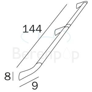 Inda Confort AH995FCR safety support 144cm chrome
