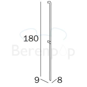 Inda Confort AH996ACR safety support vertical right chrome