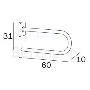 Inda Confort AH997ACR safety support 60cm chrome