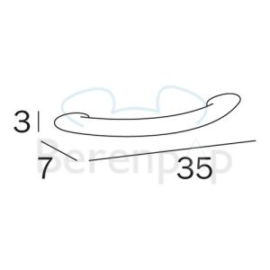 Inda Ego A13950CR handle 35cm chrome