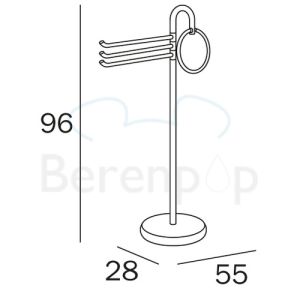 Inda Europe - Colorella A05850CR towel stand chrome