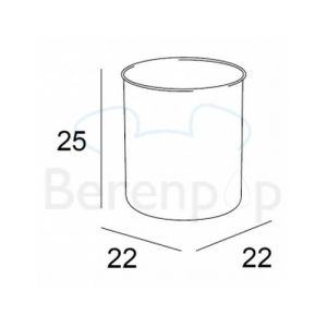 Inda Hotellerie A0401CAL waste bin stainless steel
