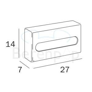 Inda Hotellerie A07250AL tissue holder wall stainless steel