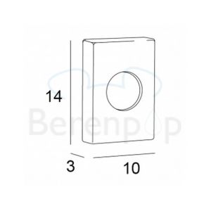 Inda Hotellerie AV042ACR dispenser for hygienic wipes ABS chrome