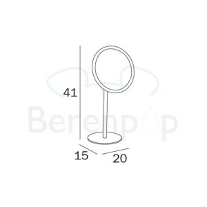 Inda Hotellerie AV058PCR shaving mirror standing chrome