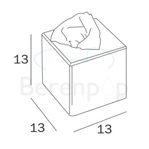 Inda Hotellerie AV071ZCR tissue holder upright chrome