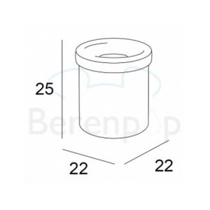 Inda Hotellerie - Gealuna - Ego A13010AL waste bin stainless steel