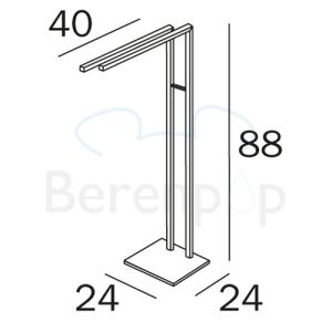 Inda Logic A33850CR towel holder standard chrome