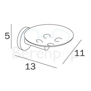 Inda Touch A4611MCR soap holder chrome