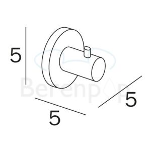 Inda Touch A46200CR clothes hook chrome