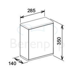 Keuco Moll 12785010200 paper towel holder (hinge left) aluminum silver/white