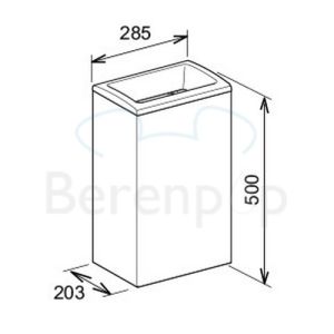 Keuco Moll 12788010001 trash can 25L stainless steel polished/ anthracite