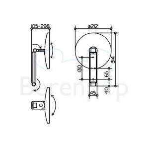 Keuco iLook_move 17612010000 cosmetic mirror 5x chrome